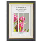 Фоторамка Формат-А пластиковая "Фиеста" графитовая 10x15